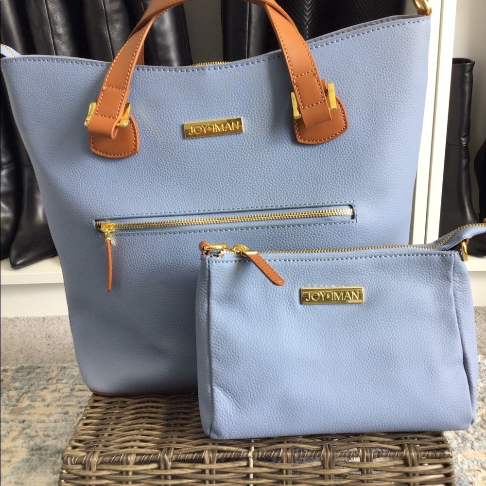 Joy Mangano Pebble Leather Tote